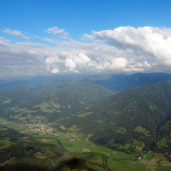 Flugwegposition um 16:18:07: Aufgenommen in der Nähe von St. Martin am Grimming, Österreich in 2008 Meter